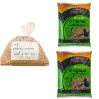 Wild Bird Original Seed Mix 25kg with FREE 2kg Peckish Complete No Mess